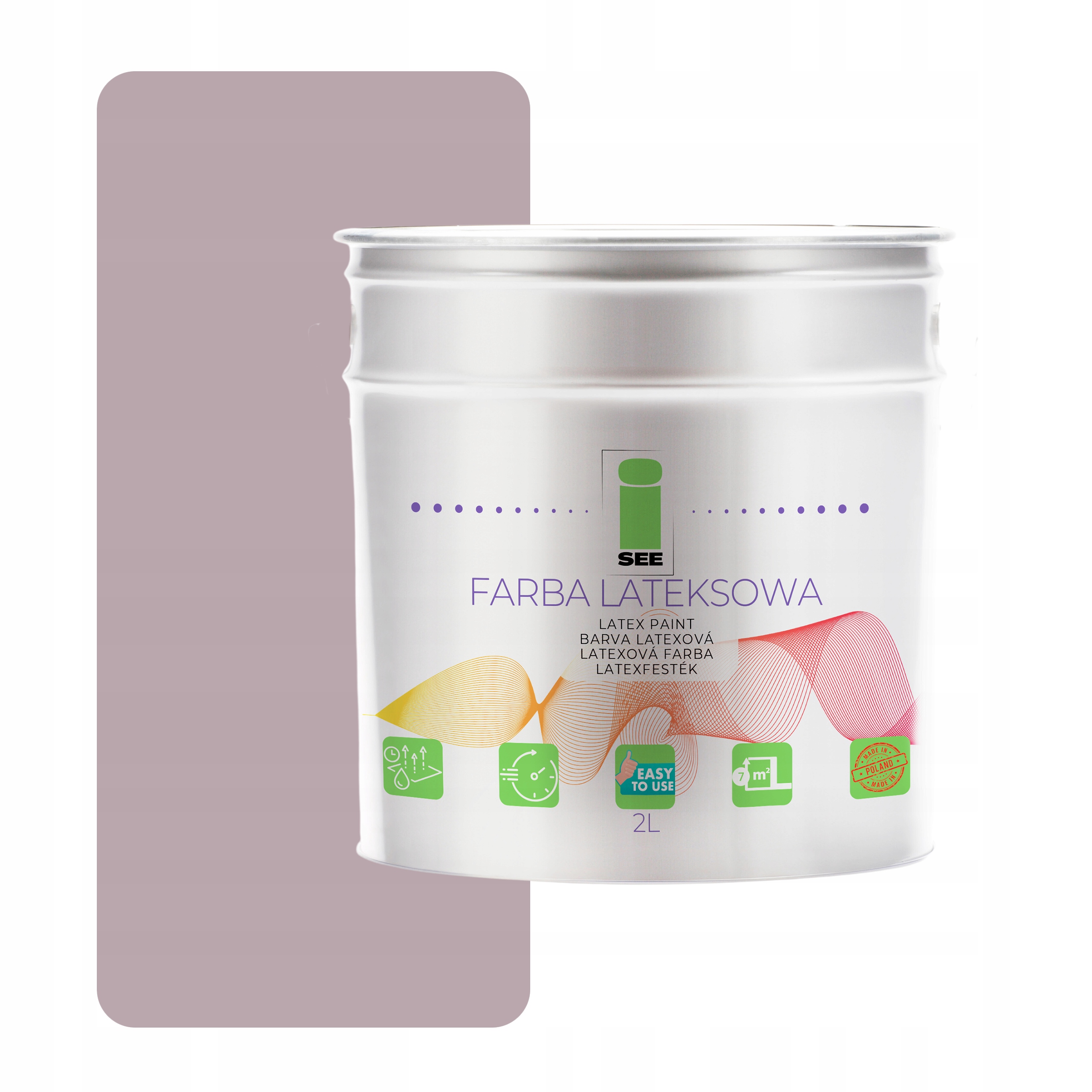 Barva Na Stěny Latexová Prodyšná Nástěnná Hypoalergenní Vřesová 2L