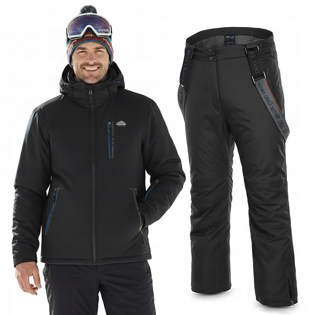 Kanada Dva Barvy Pánská Lyžařská Kombinéza Na Sjezdovku Na Lyžích Teplá XXL