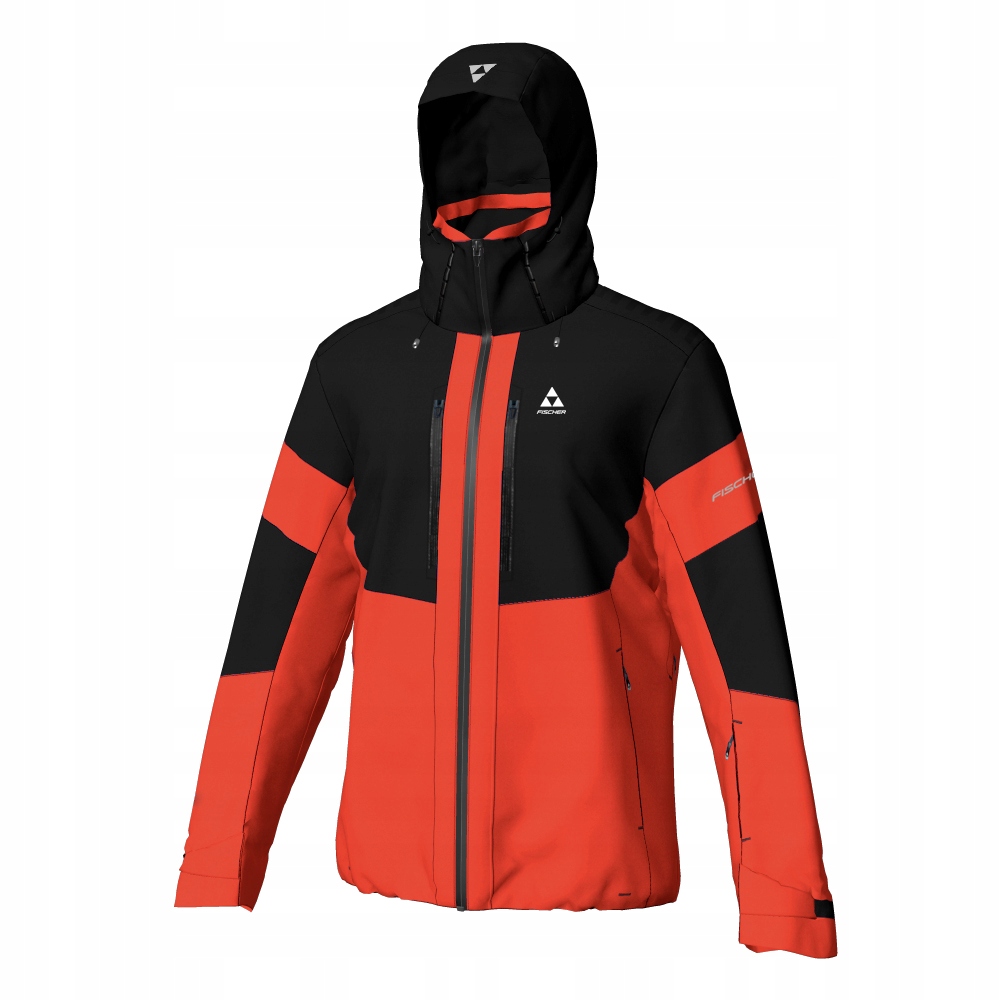 Męska Kurtka narciarska Fischer Semmering Jacket red blac XL