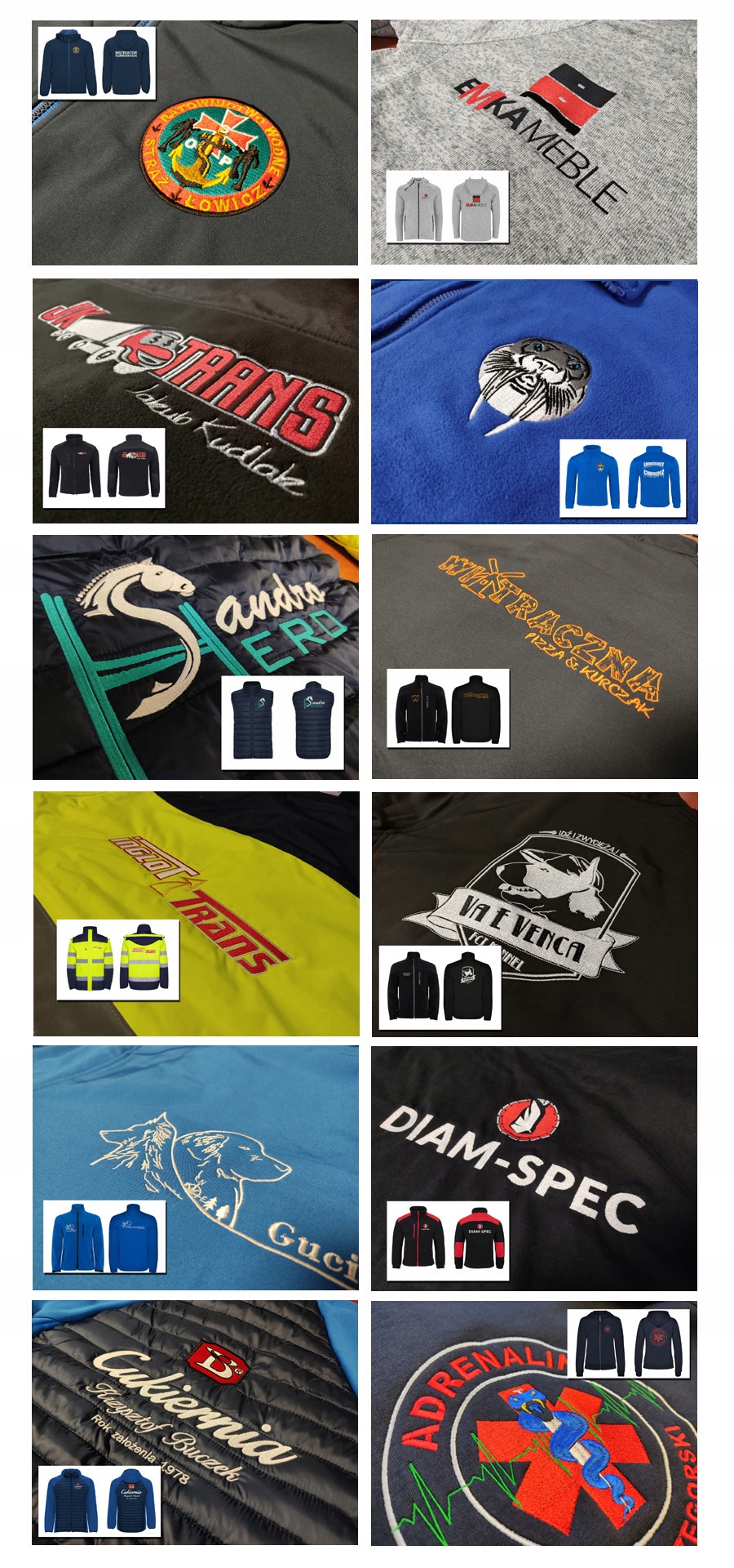 Polar z kapturem z haftem LOGO firma HAFT premium Liczba sztuk w ofercie 1 szt.