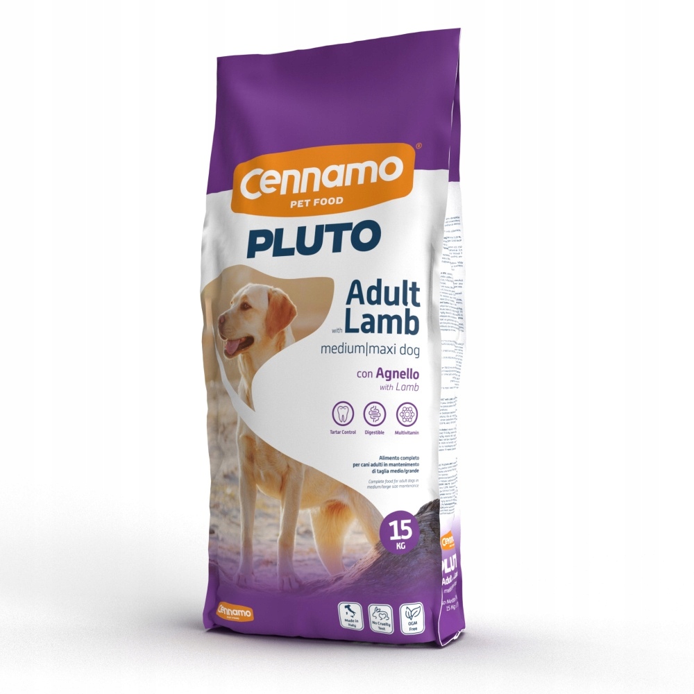 Levně Pluto Dog Adult Lamb Medium/Maxi 15 kg