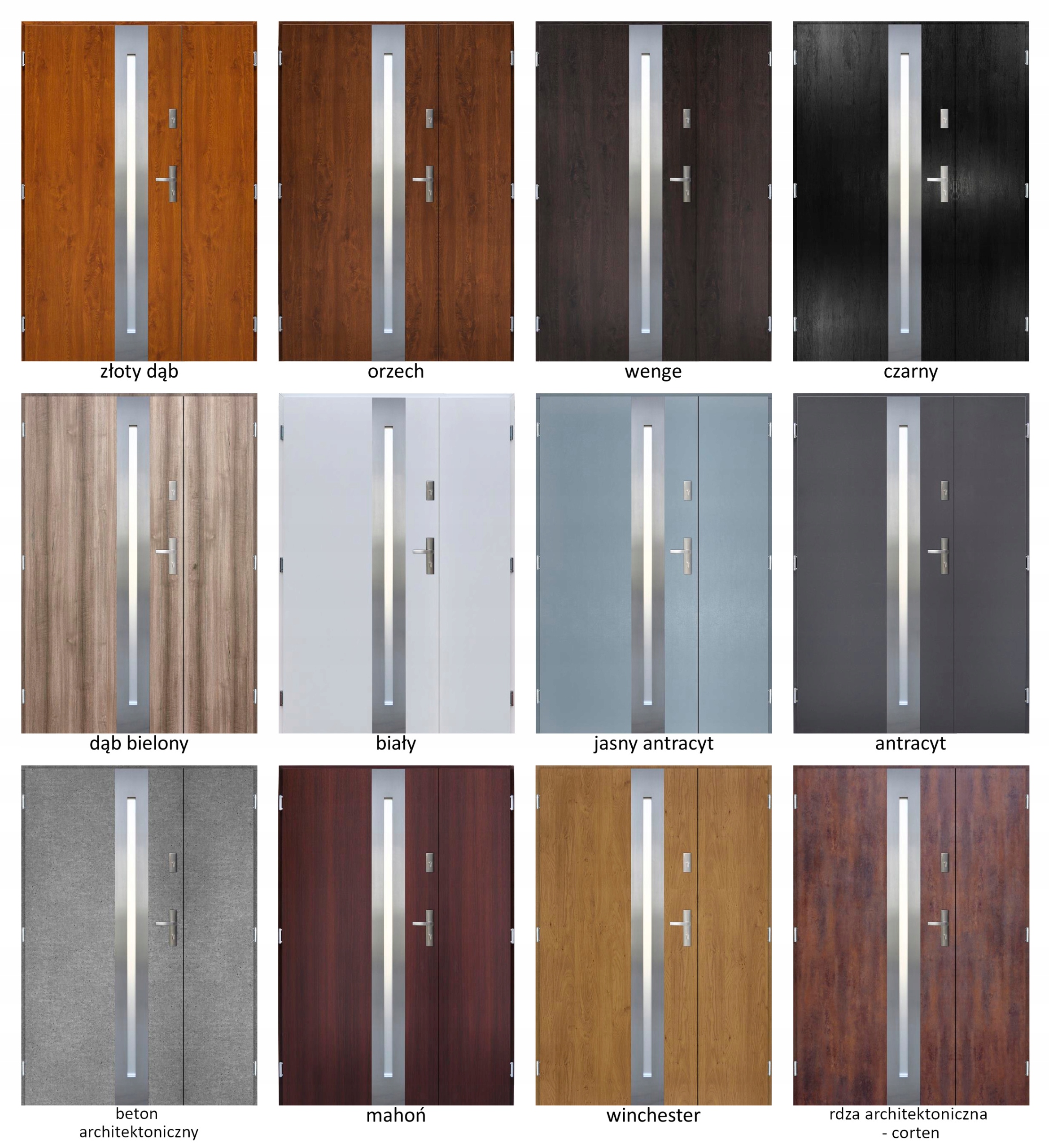 DRZWI ZEWNĘTRZNE DWUSKRZYDŁOWE 120, 130, 140 cm Marka inna