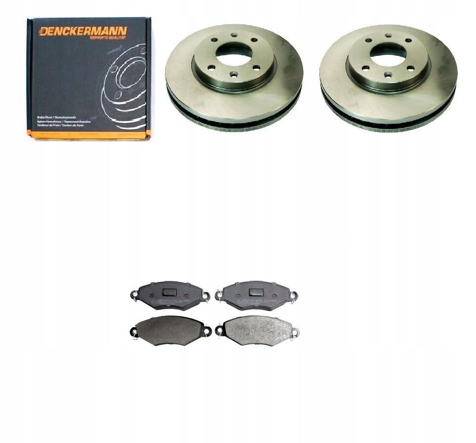 Kotouče Kostky Peugeot 206 Přední 247 mm Ventilky