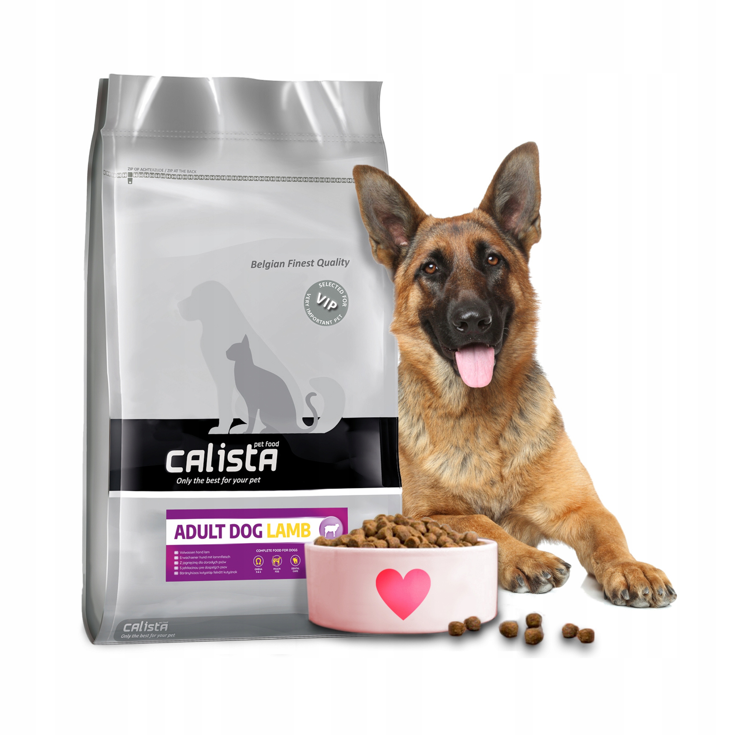 Levně Calista Jehněčí Suché Krmivo Pro Psa 12KG Ovčák Lambrador Husky