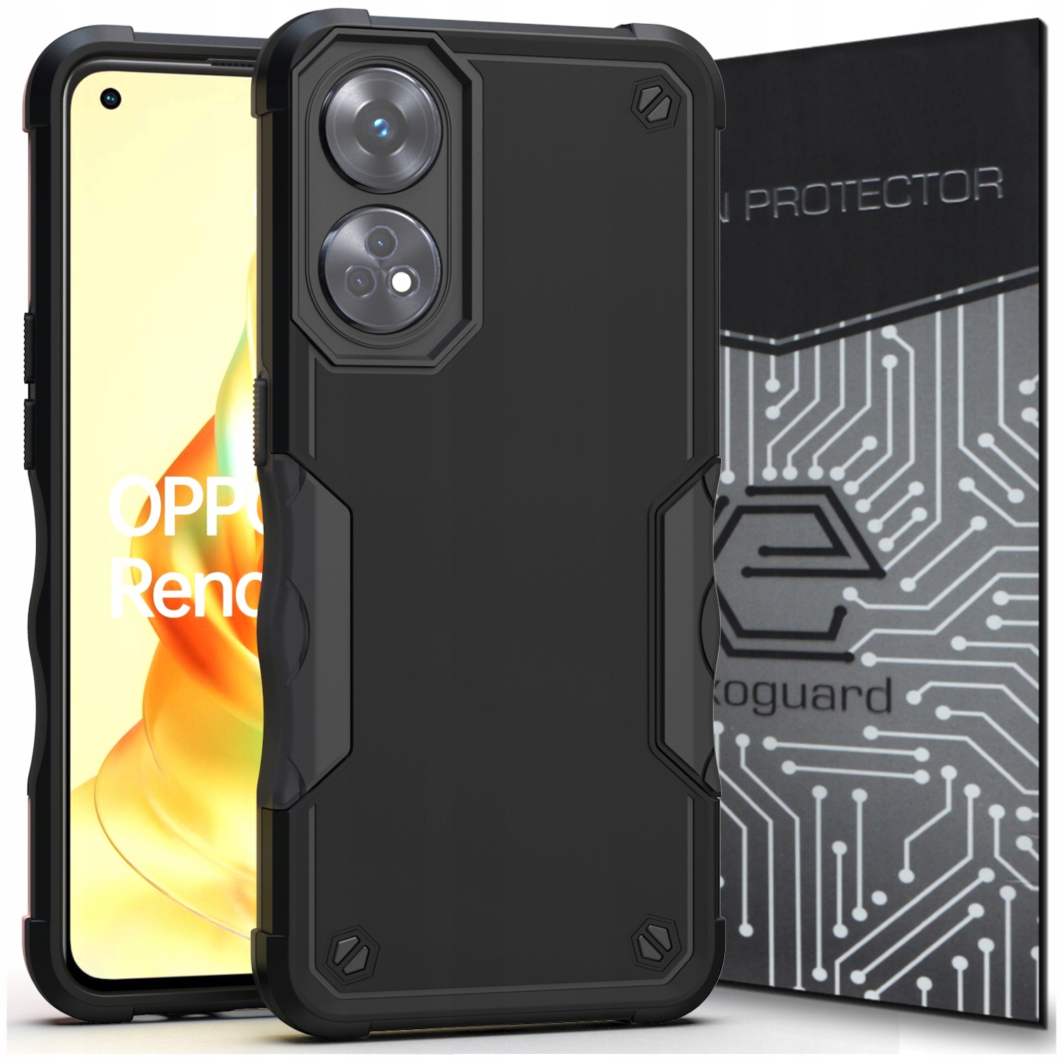 

Case Etui Pancerne+szkło do Oppo Reno 8T (4G)