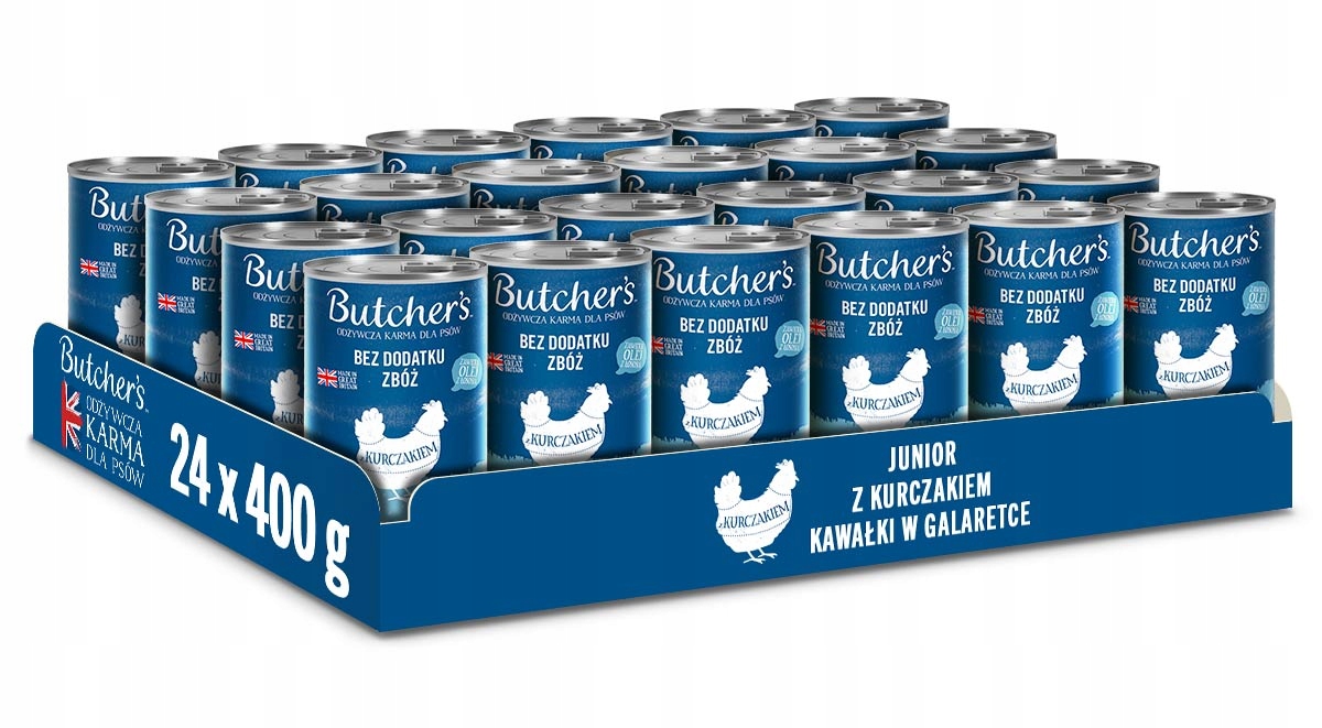 Butchers Junior mokra karma dla psa dla szczeniąt kurczak bez zboża 24x400g
