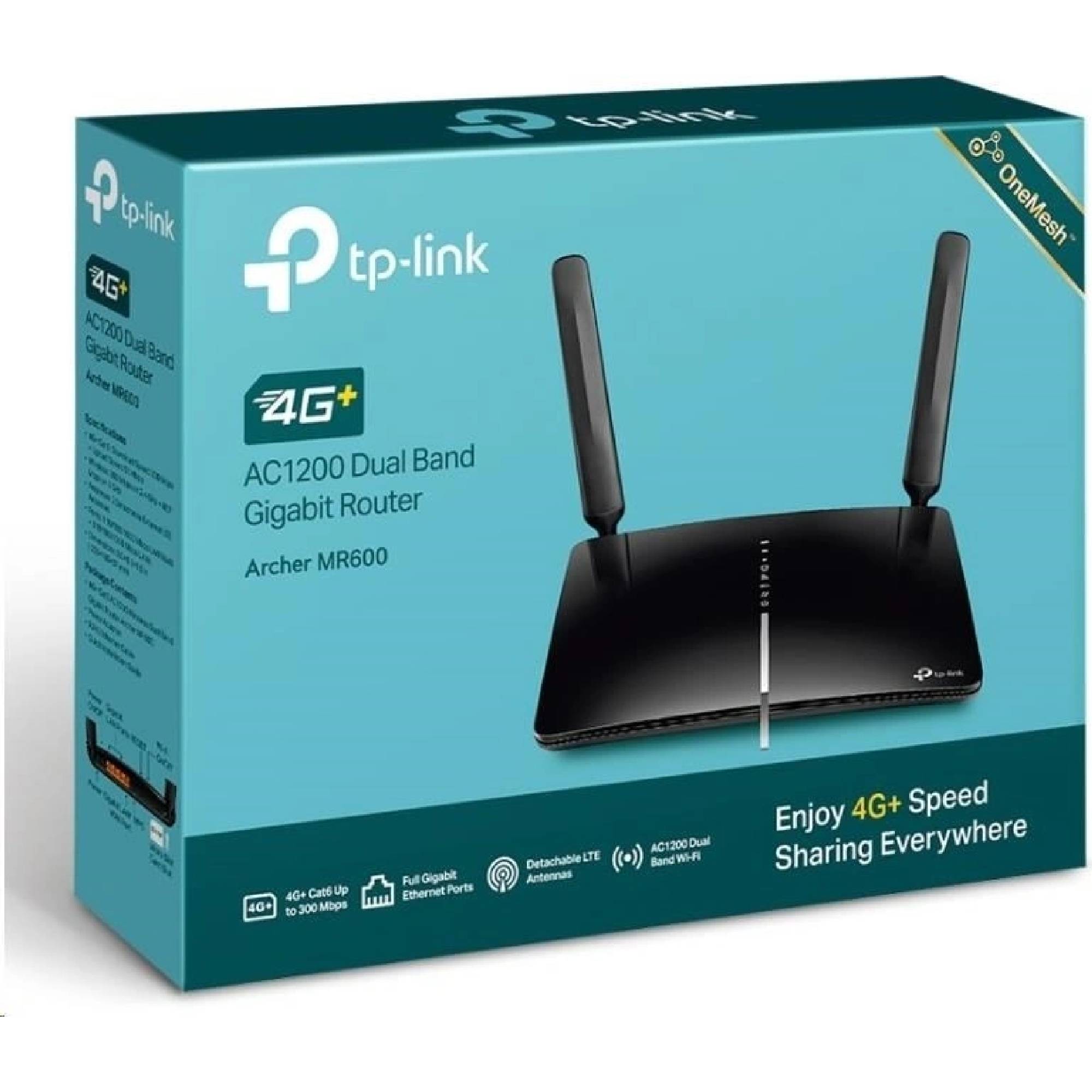 TP-Link Archer MR600 4G+ (lte) WiFi AC1200 Router, 4xGLAN