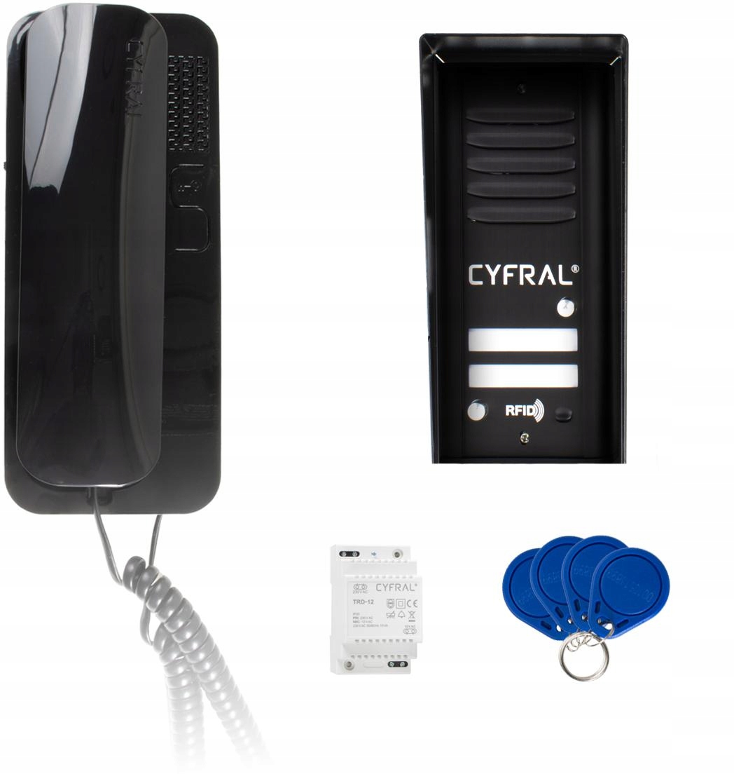 Domofon Cyfral Cosmo 2-NÁJOMNÍČKY Čierna Kazeta Čierne Unifóny