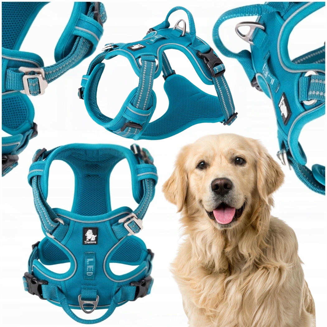 Szelki Dla Psa Regulowane Truelove Front Line Premium Mocne Niebieskie XL