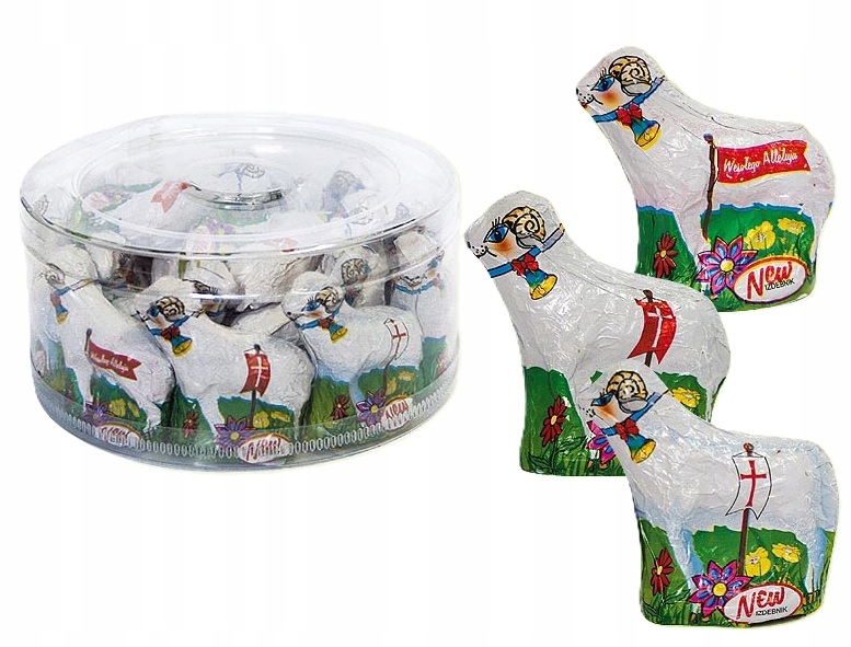 Levně Čokoládová figurka Beránek 20 g 20 ks