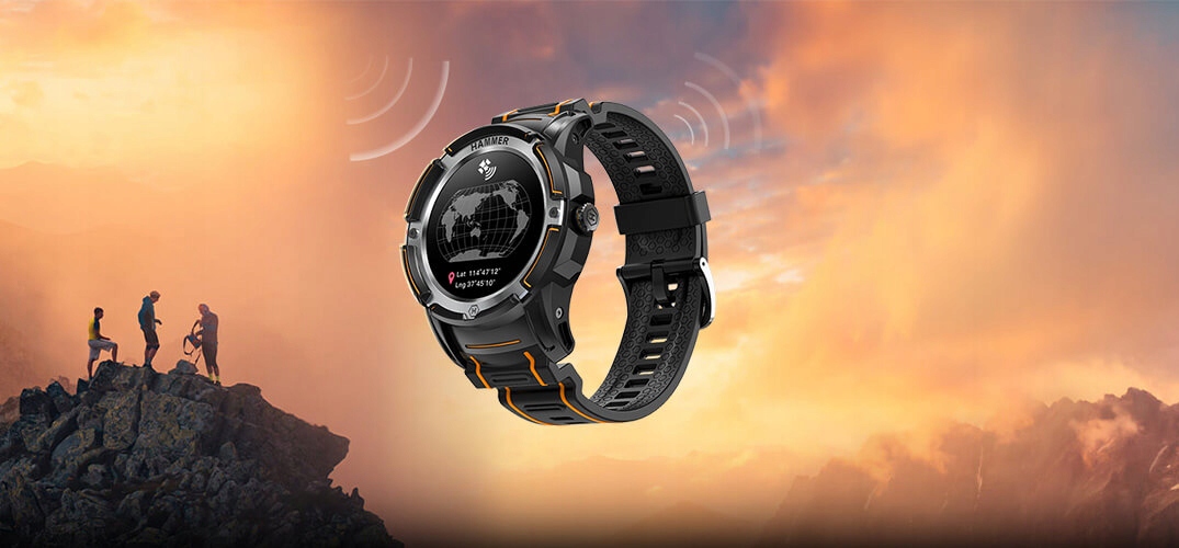 HAMMER Watch Plus AMOLED, GPS, Smartwatch Sportowy Komunikacja Bluetooth