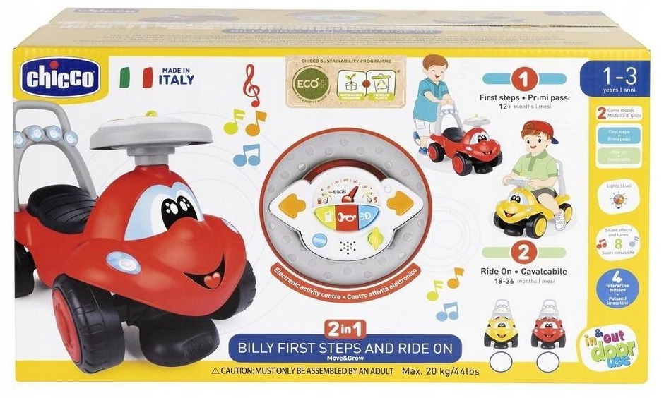 Pchacz i Jeździdło Billy 2w1