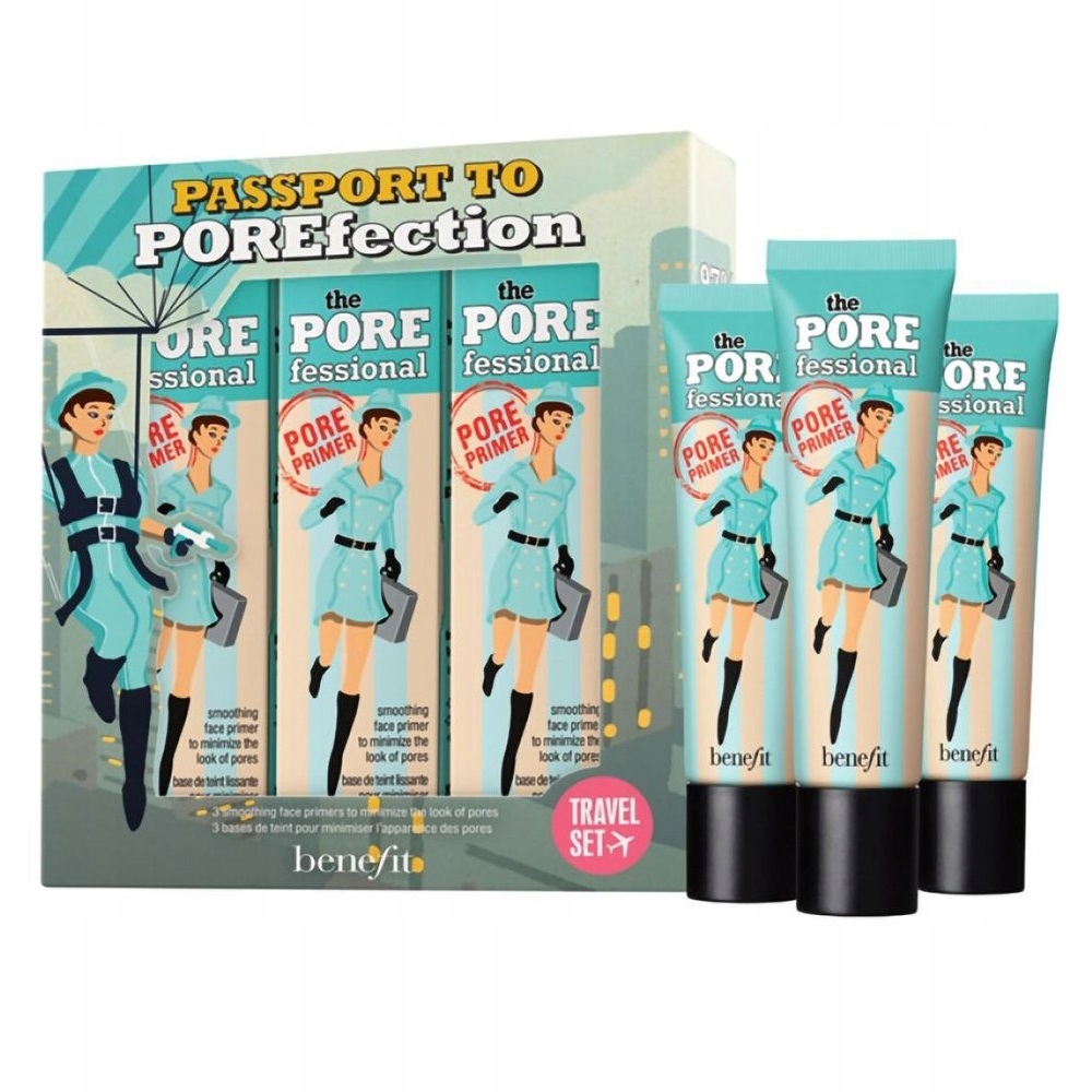 Benefit Passport to Porefection Bases sada podkladových bází pod make-up 3x22 ml