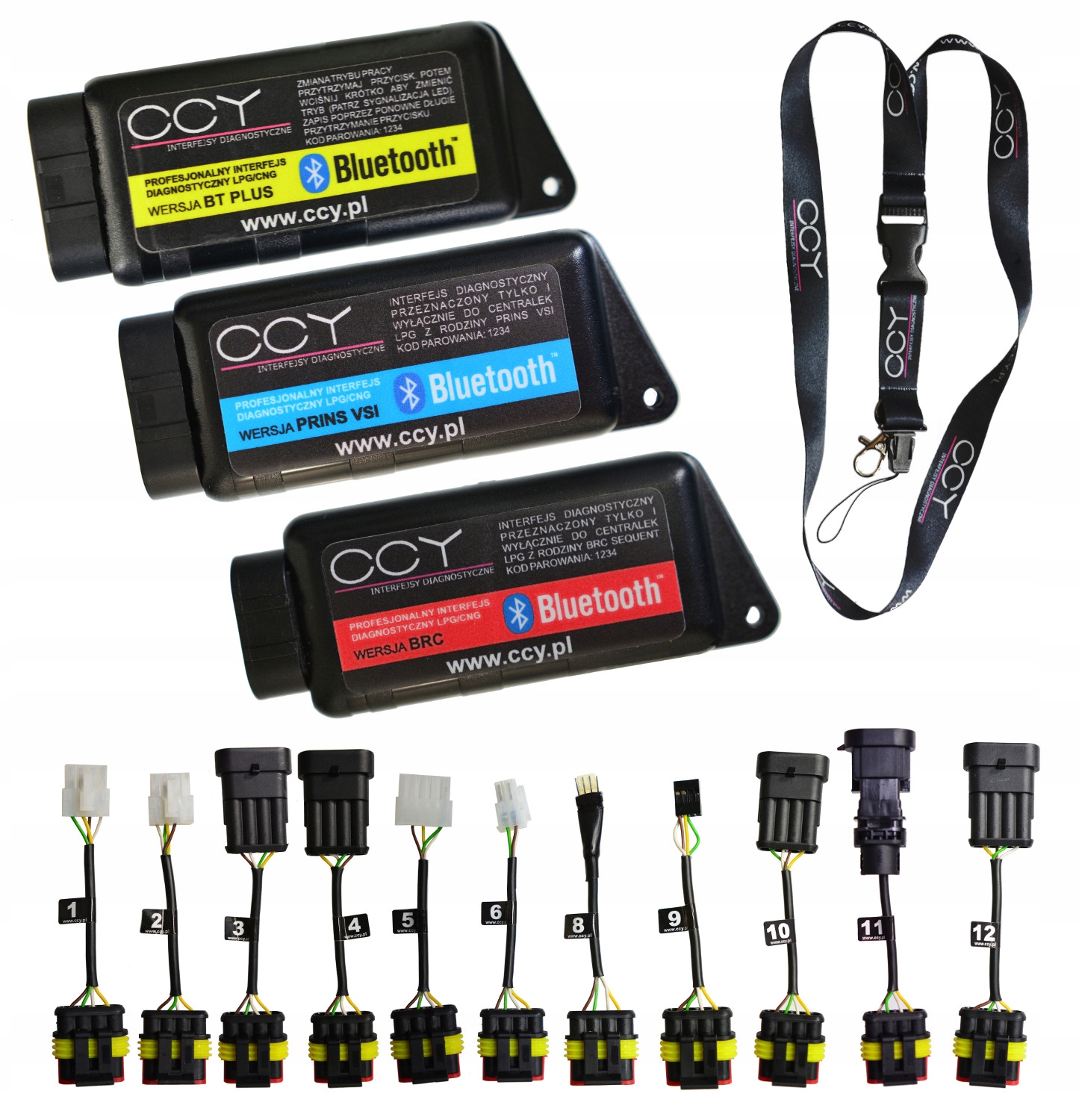 ZESTAW 3X INTERFEJS LPG BLUETOOTH DLA BRC + VSI