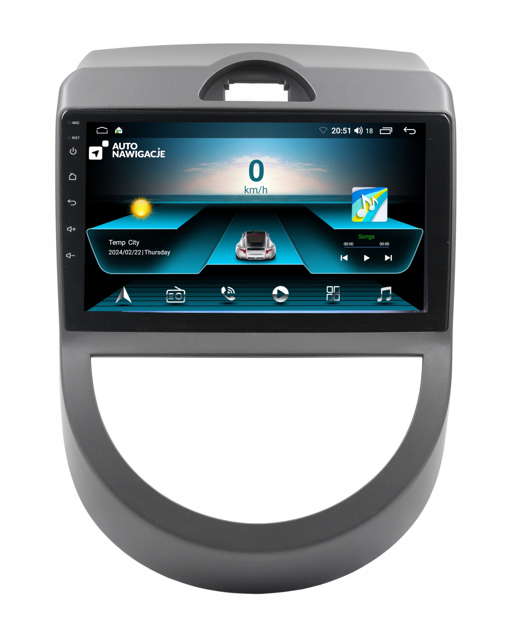 Radio Nawigacja Gps Kia Soul I 2009-2011 Android