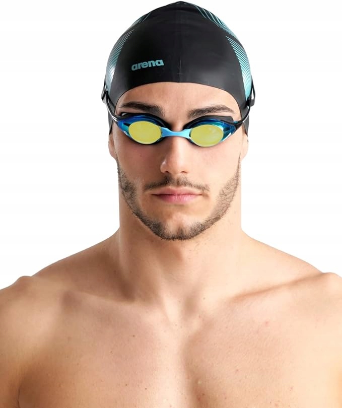 Arena Cobra Swipe Mirror okulary startowe Aqua Black Marka Arena