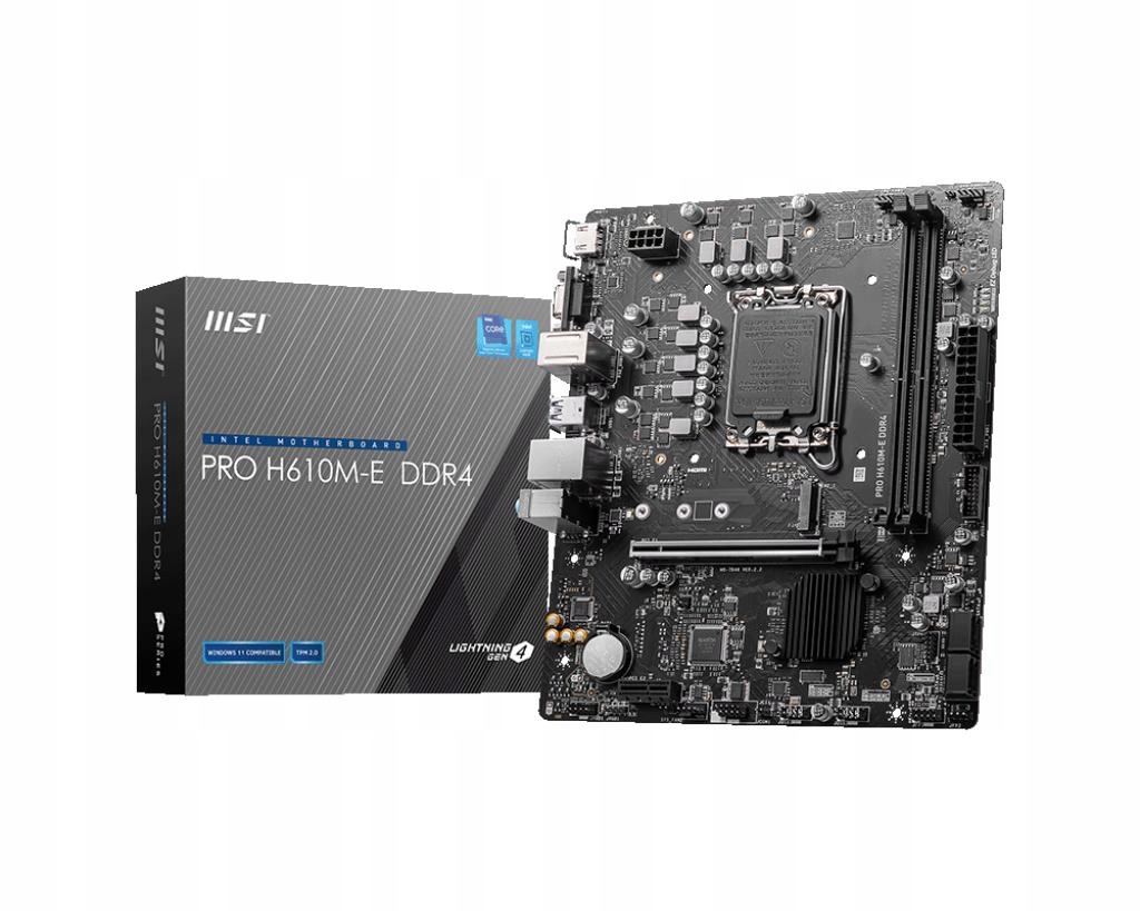 Msi Mb Sc LGA1700 Pro H610M-E DDR4, Intel H610, 2xDDR4, 1xHDMI, 1xVGA…