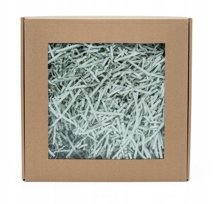 

Pudełko z okienkiem 15x15x5cm wypełniacz Szary