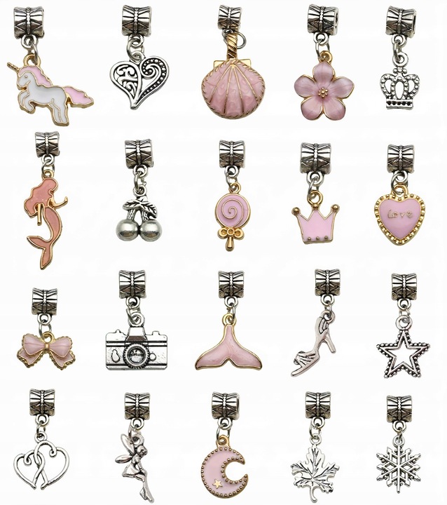 ZESTAW DO ROBIENIA BRANSOLETEK NASZYJNIKÓW DLA DZIECI PREZENT KORALIKI Marka bez marki