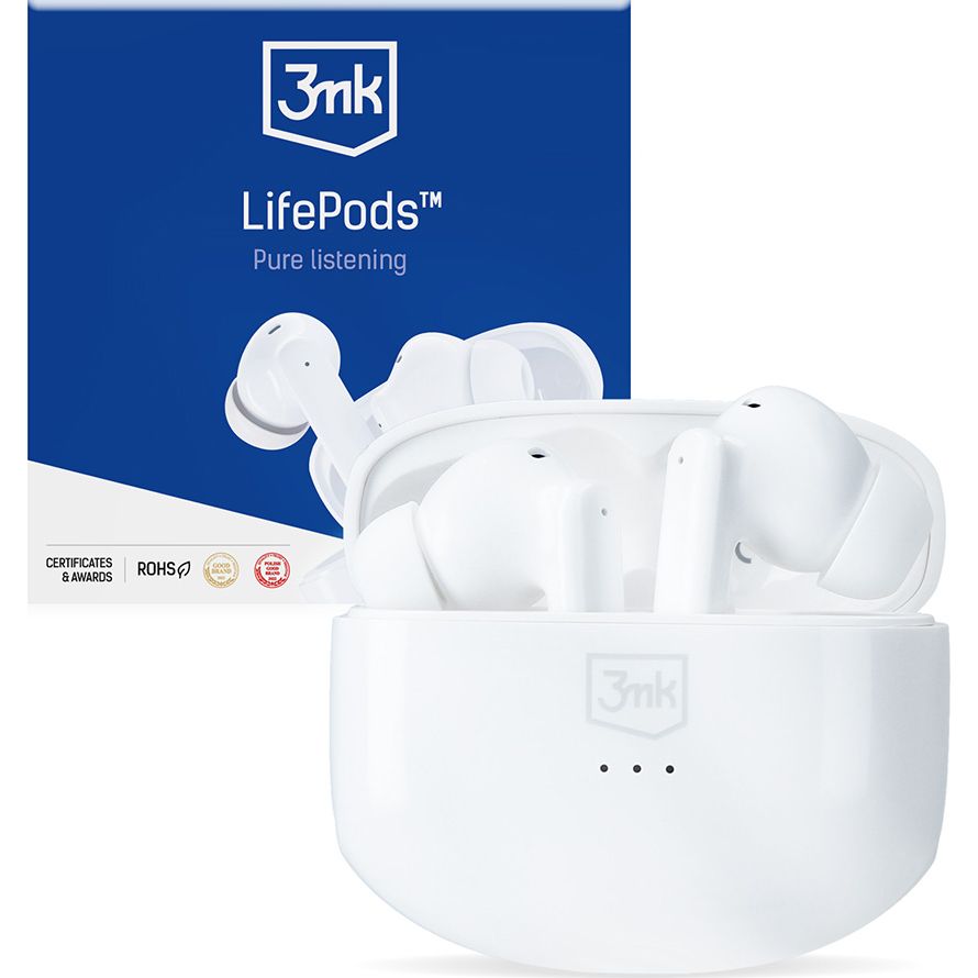 3MK Lifepods Bezdrátová sluchátka s Anc Bluetooth 5.3