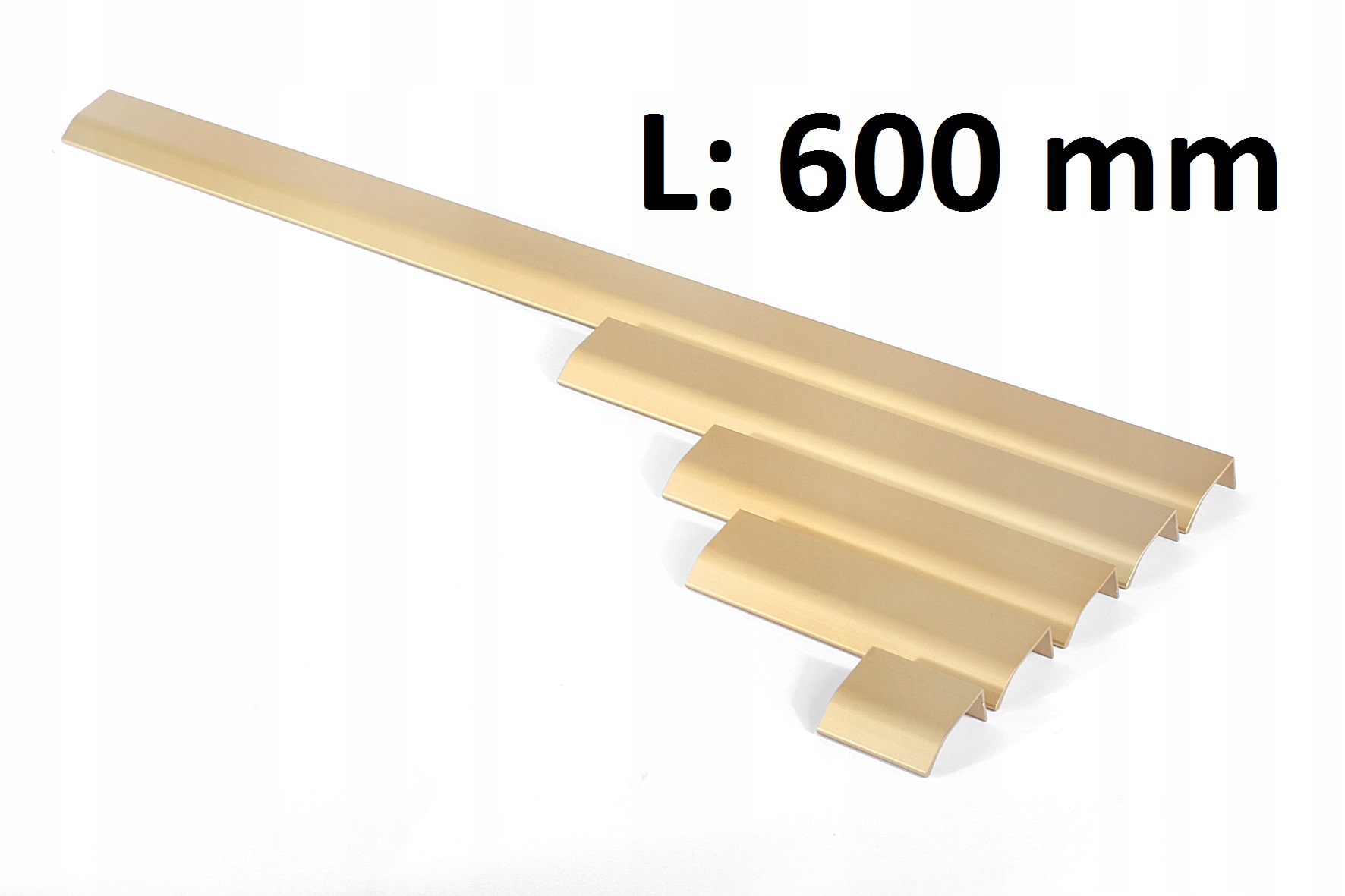 

Uchwyt krawędziowy zaokrąglony złoty mat L-600