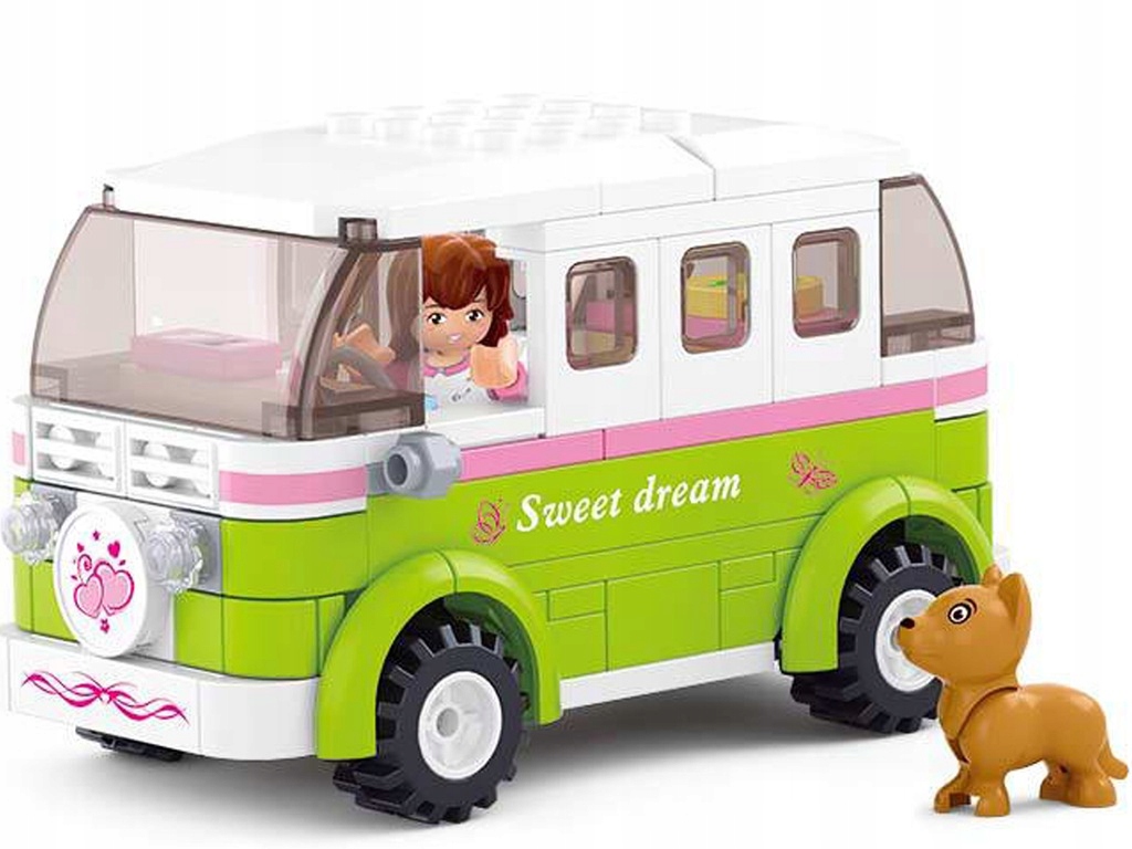 Klocki NATALIA CLUB AUTO KAMPER BUS 158 el. Sluban EAN (GTIN) 5901811100857