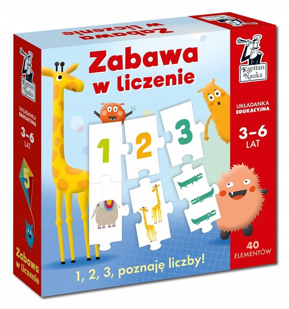 ZABAWA W LICZENIE. UKŁADANKA EDUKACYJNA 3-6 LAT