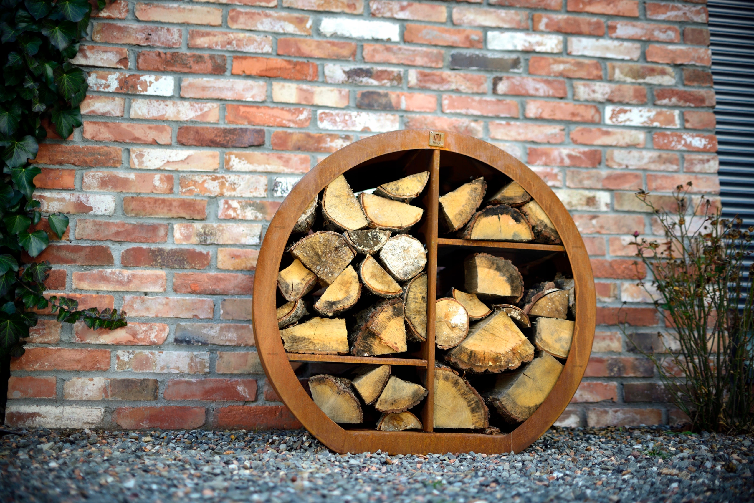 Stojak na drewno STAL CORTEN 160×39×155cm - VIRIDI Producent Viridi