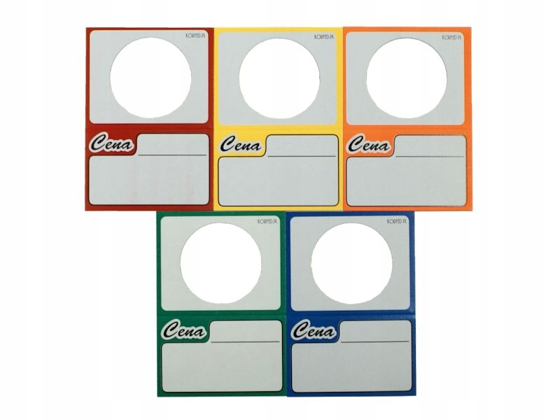 CENY CENÓWKI kartonowe BUTELKOWE 50szt ZIELONE Długość 56 mm