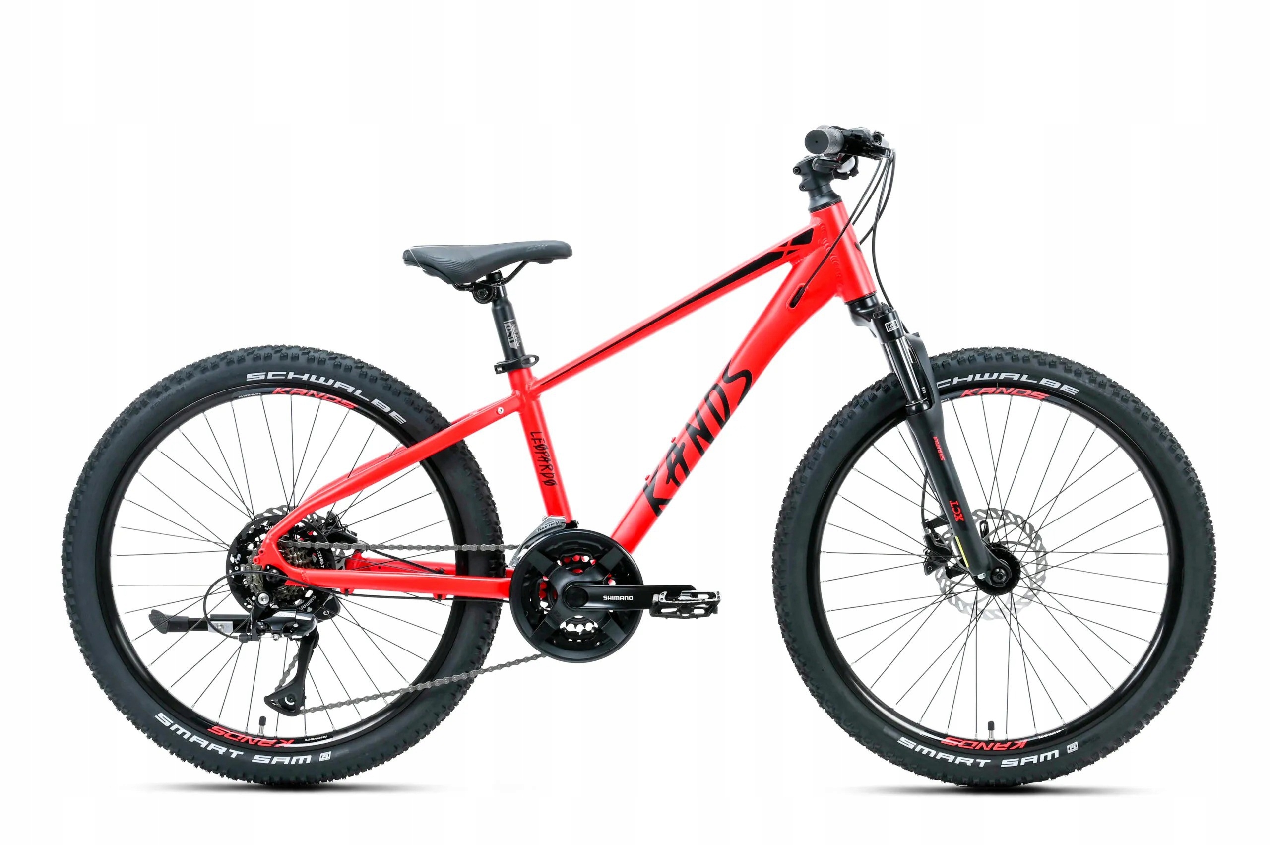 Rower 24 Kands Leopardo Alu Acera 2HT 13 Czerwony Mat