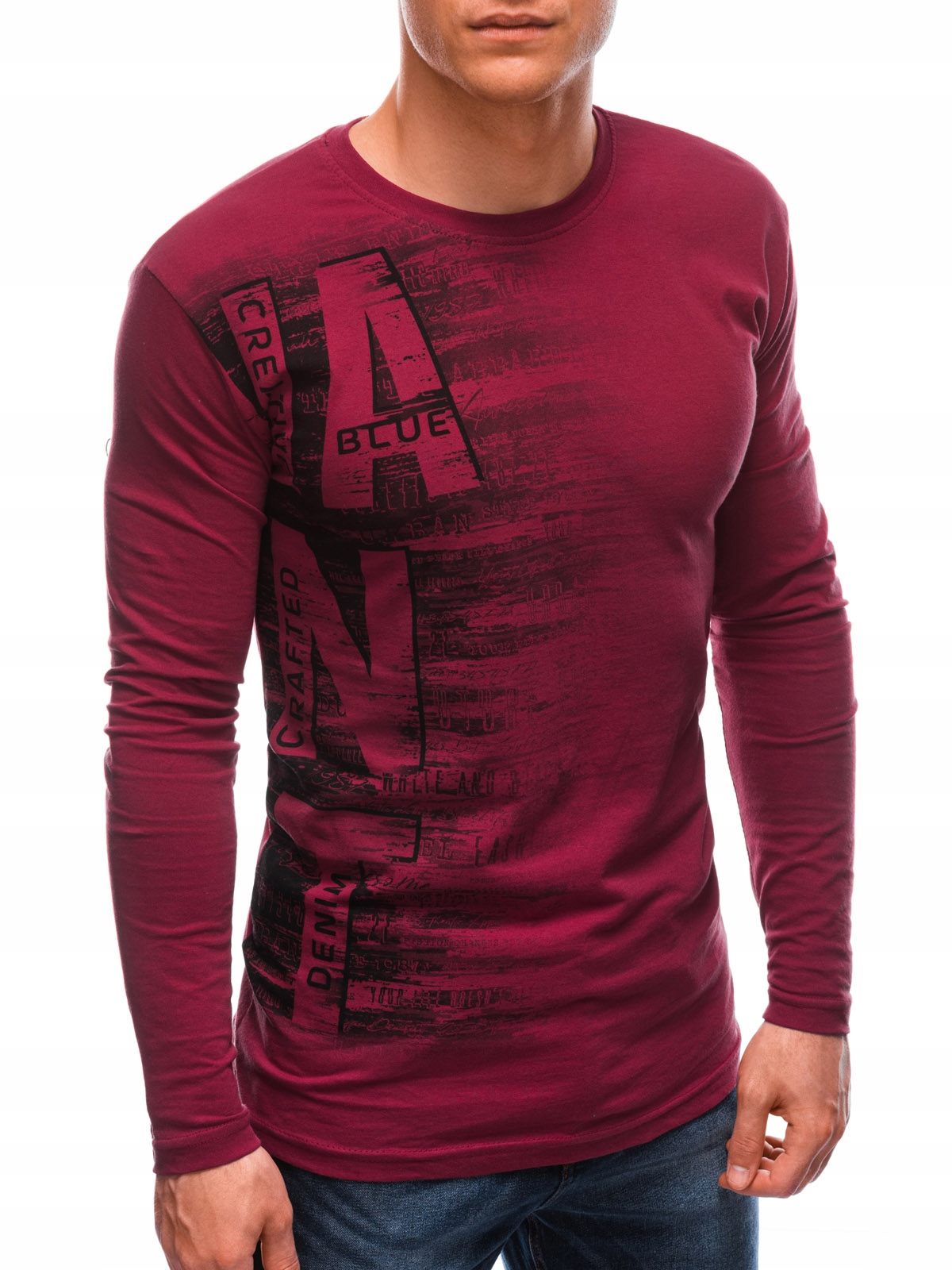 

Longsleeve męski z nadrukiem 147L czerwony XL