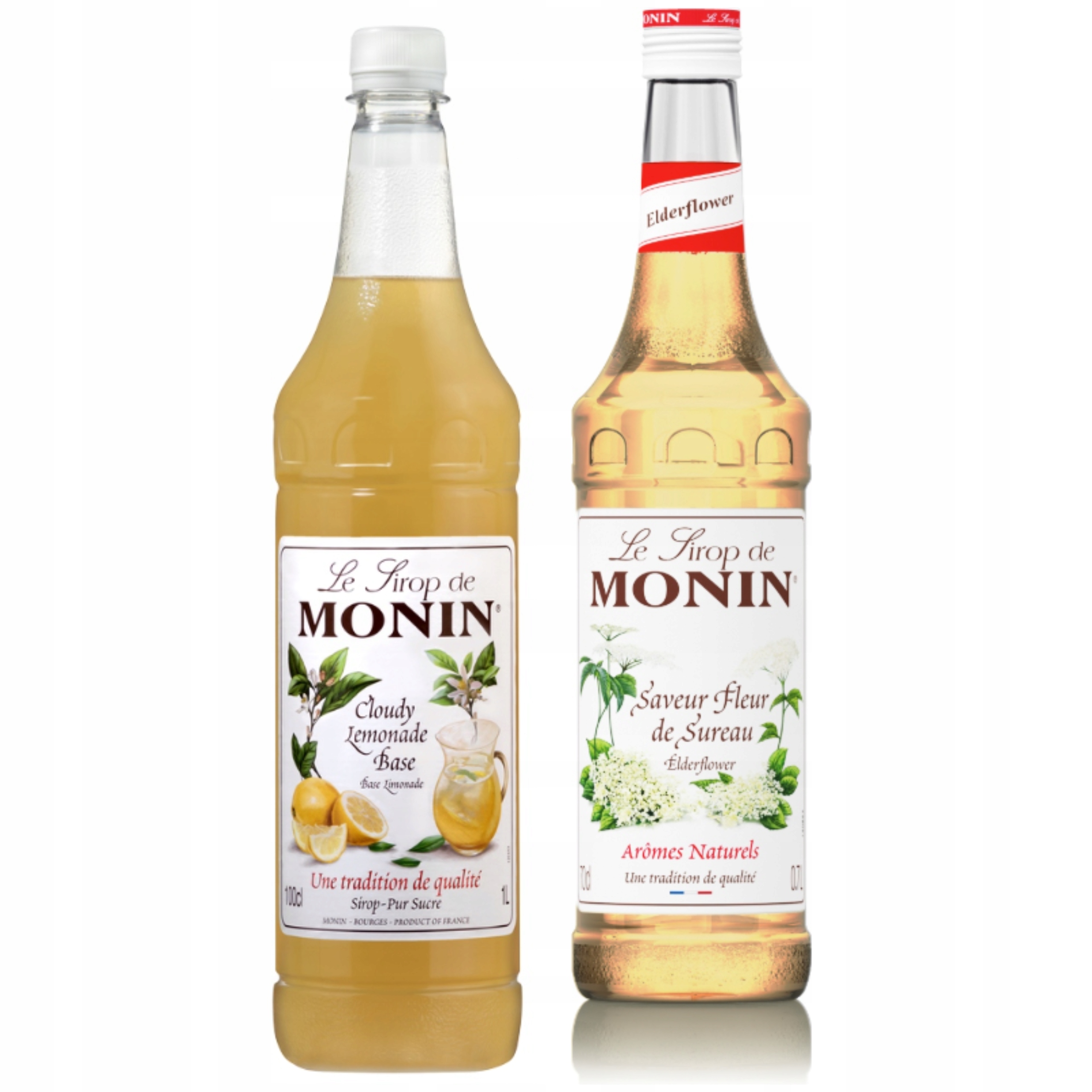 Zestaw Syrop Smakowy Monin Czarny Bez 700ml/ Koncentrat Cloudy Lemonade 1L