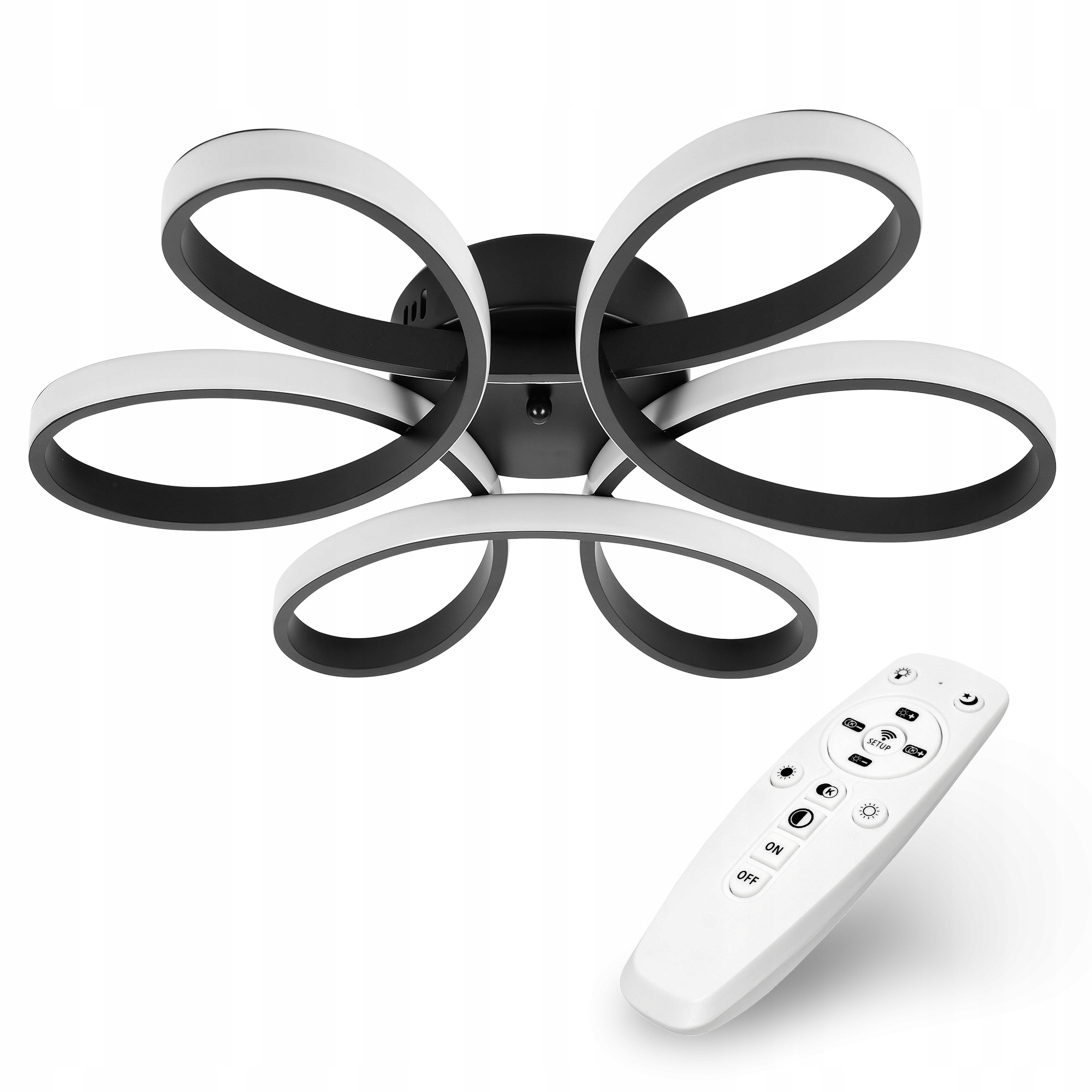 Závesná stropná lampa Stropné Svietidlo Led Modern Led luster 90W s diaľkovým ovládaním, 3 farby