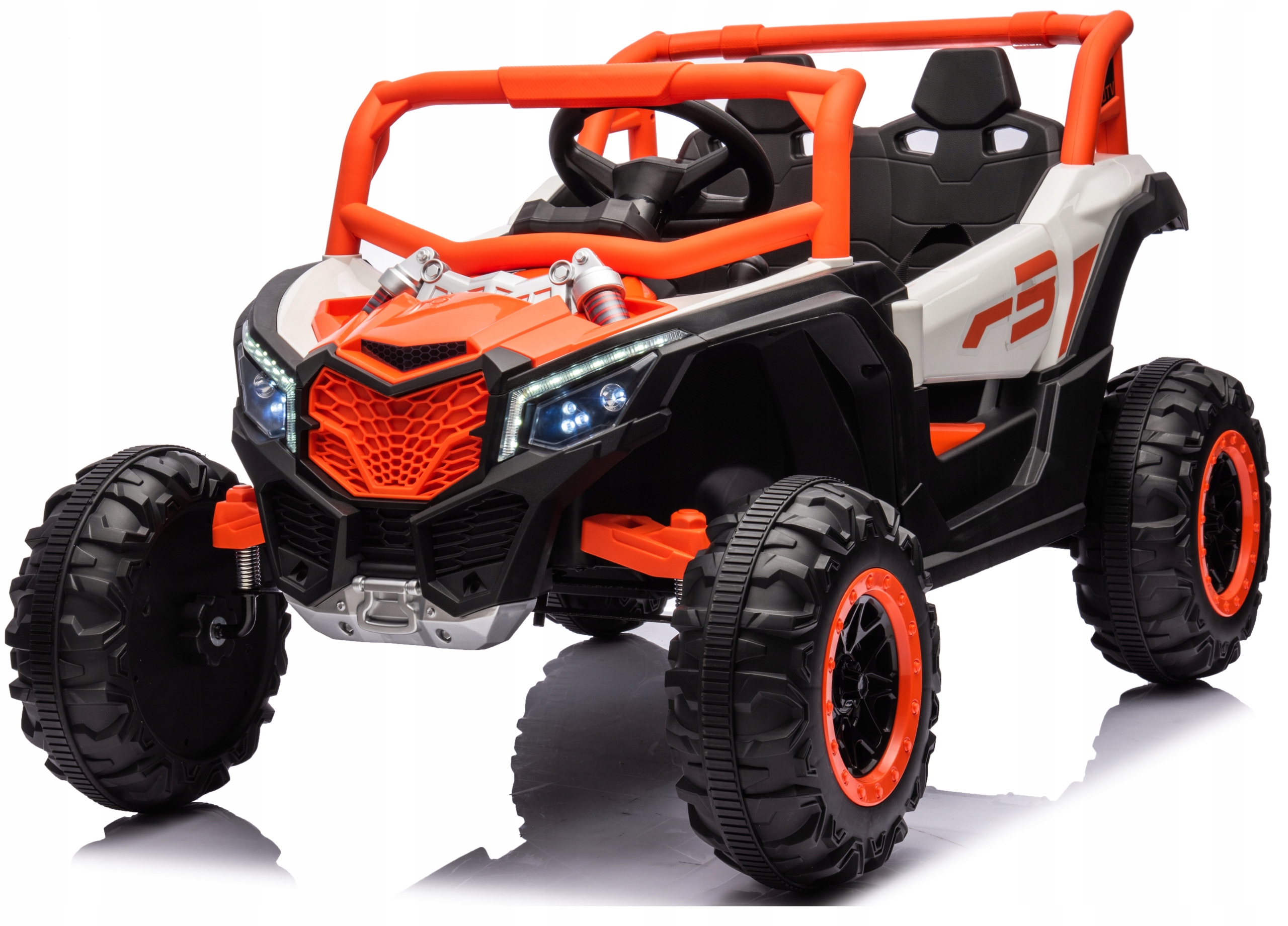 Buggy Jeep 4x4 auto na akumulator 4-silniki Pilot Miękkie Koła Eva Skóra