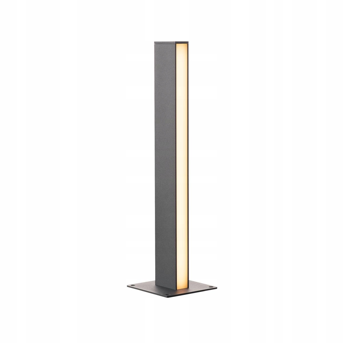 Štvorcový osvetľovací stĺpik Slv s integrovaným Led zdrojom 60 cm