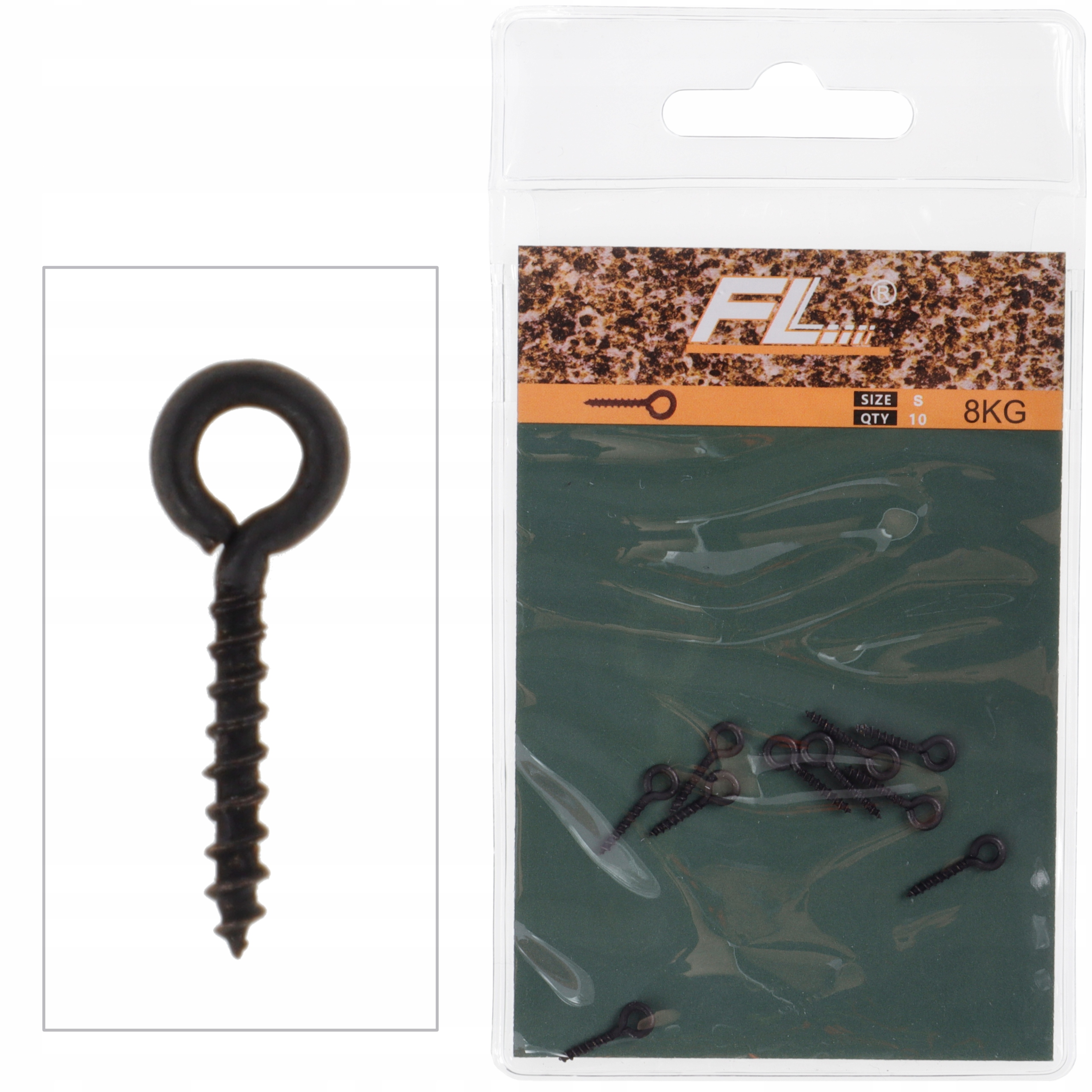 Wkręt 12 mm do przynęt kulek orzecha tygrysiego