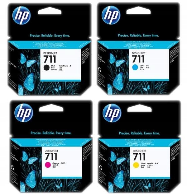 

Hp 711 Black +hp 711CMY T120 T520