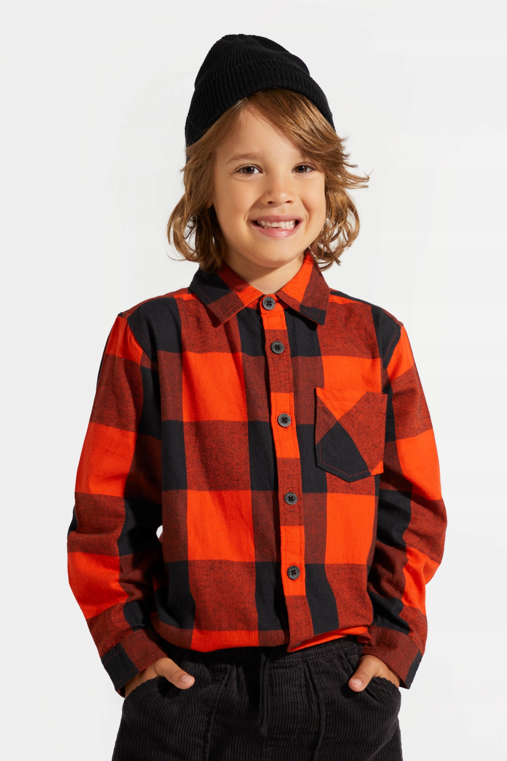 Chłopięca Koszula Czerwona W Kratę Długi Rękaw 116 Coccodrillo ZC4 Rozmiar (new) 116