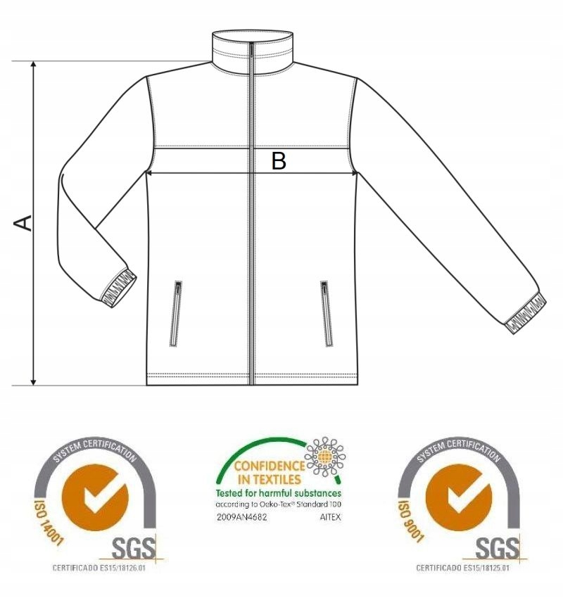 Ciepły POLAR FLRA 300g Męska Bluza polarowa GF M Rodzaj Bez kaptura Rozpinane