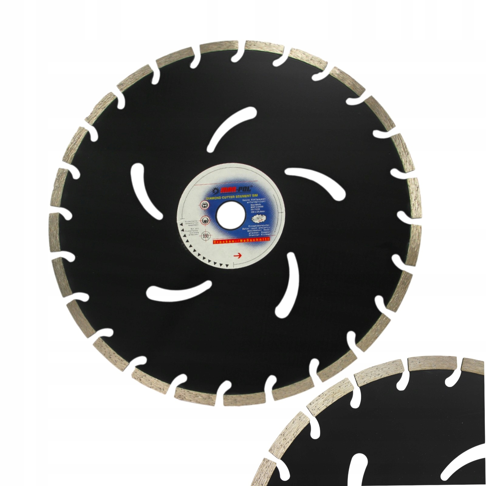 Diamantový kotouč Mar Pol M08738 350 mm pro betonu segmentové kostky 25,4 mm