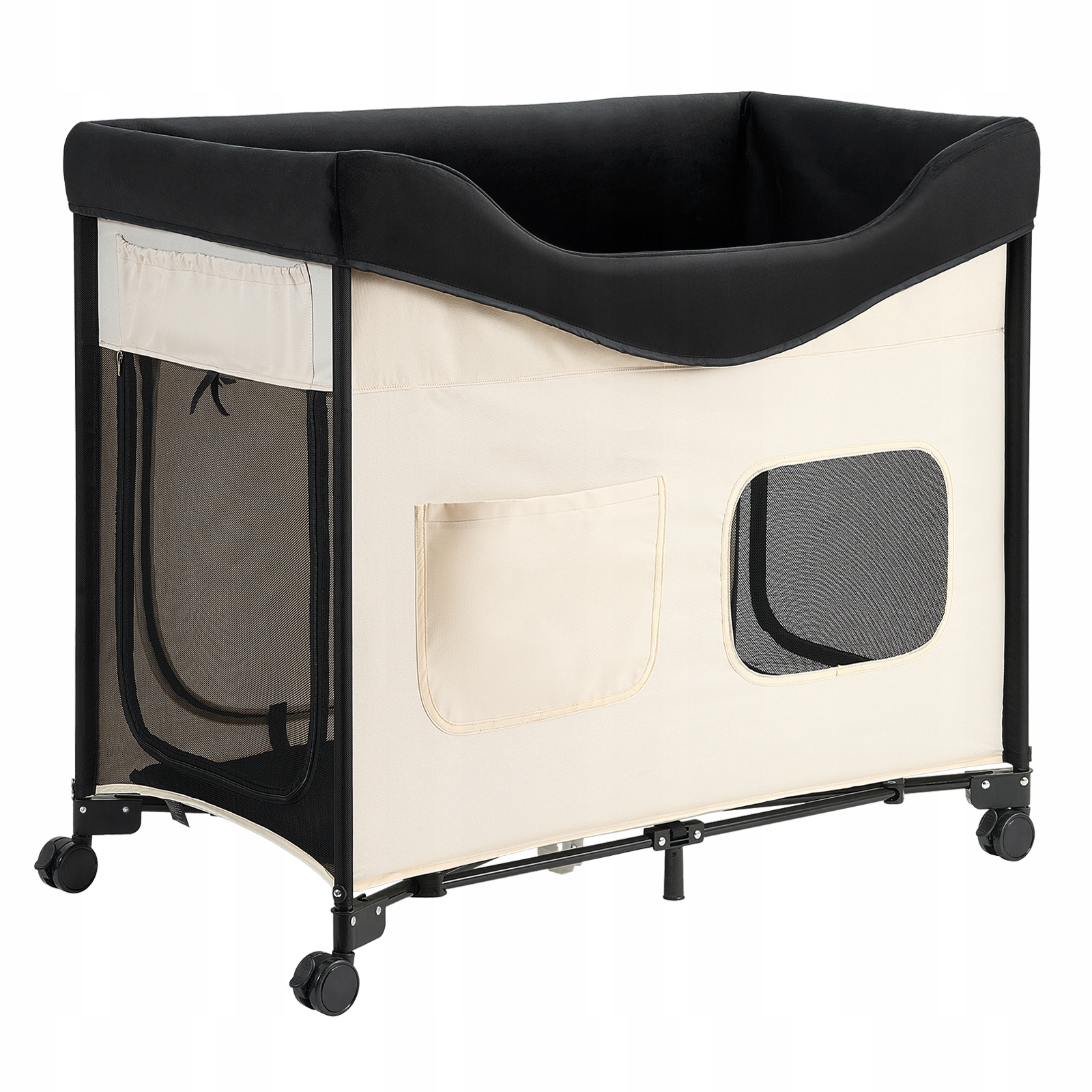 Levně Vyvýšené Pelíšek pro psa velikosti L, dvouúrovňové, skládací, s kolečky