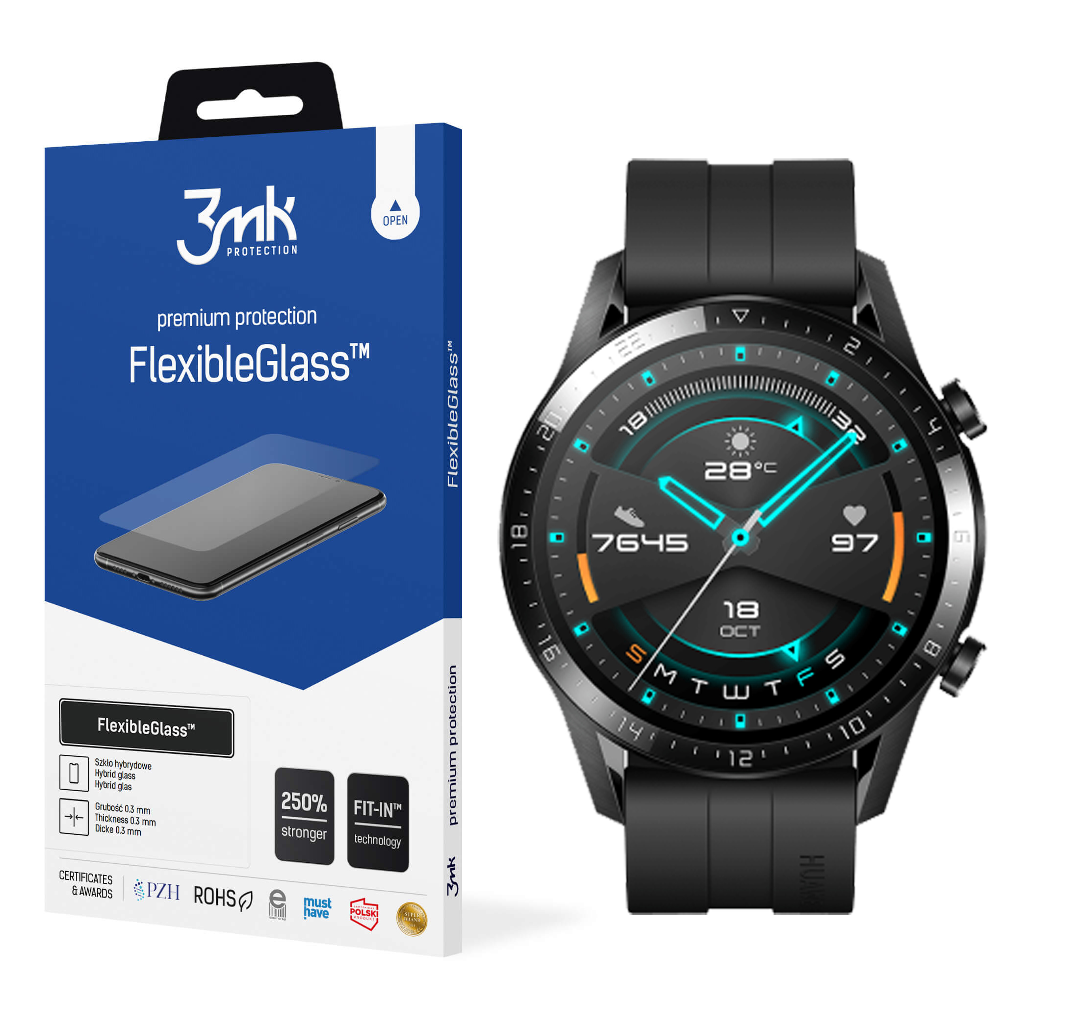 

3MK FlexibleGlass do Huawei Watch GT2 46mm LTN-B19
