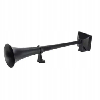 Pneumatický signál Hadley (černý matný, alu, kulatý, 56 cm, bez víka)