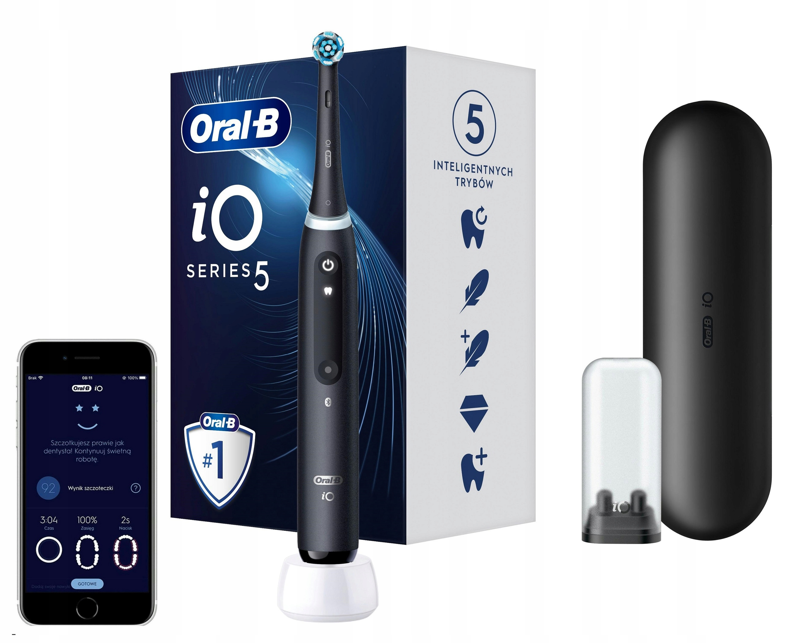 Szczoteczka magnetyczna Oral-b iO 5 Czarny