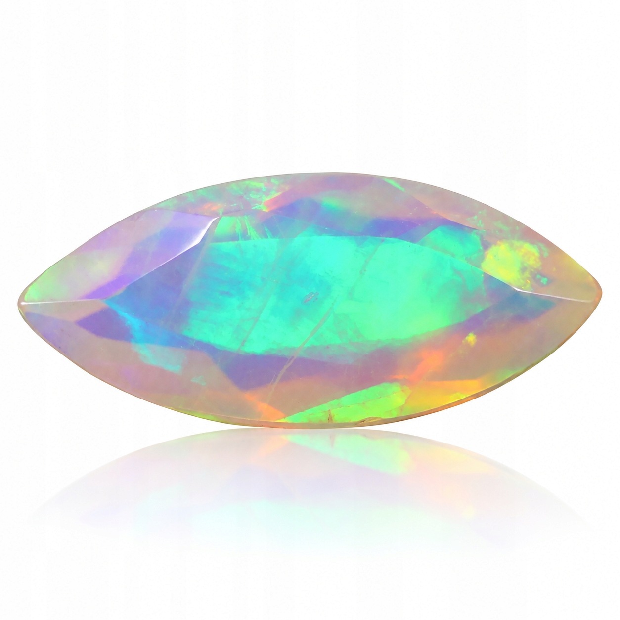 Přírodní opál 1.86 ct Markýza Etiopie certifikát Wbd