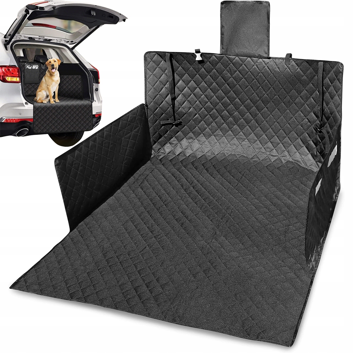 Mata Ochronna Pokrowiec Do Bagażnika Samochodu Do Przewozu Psa Zwierzat XXL