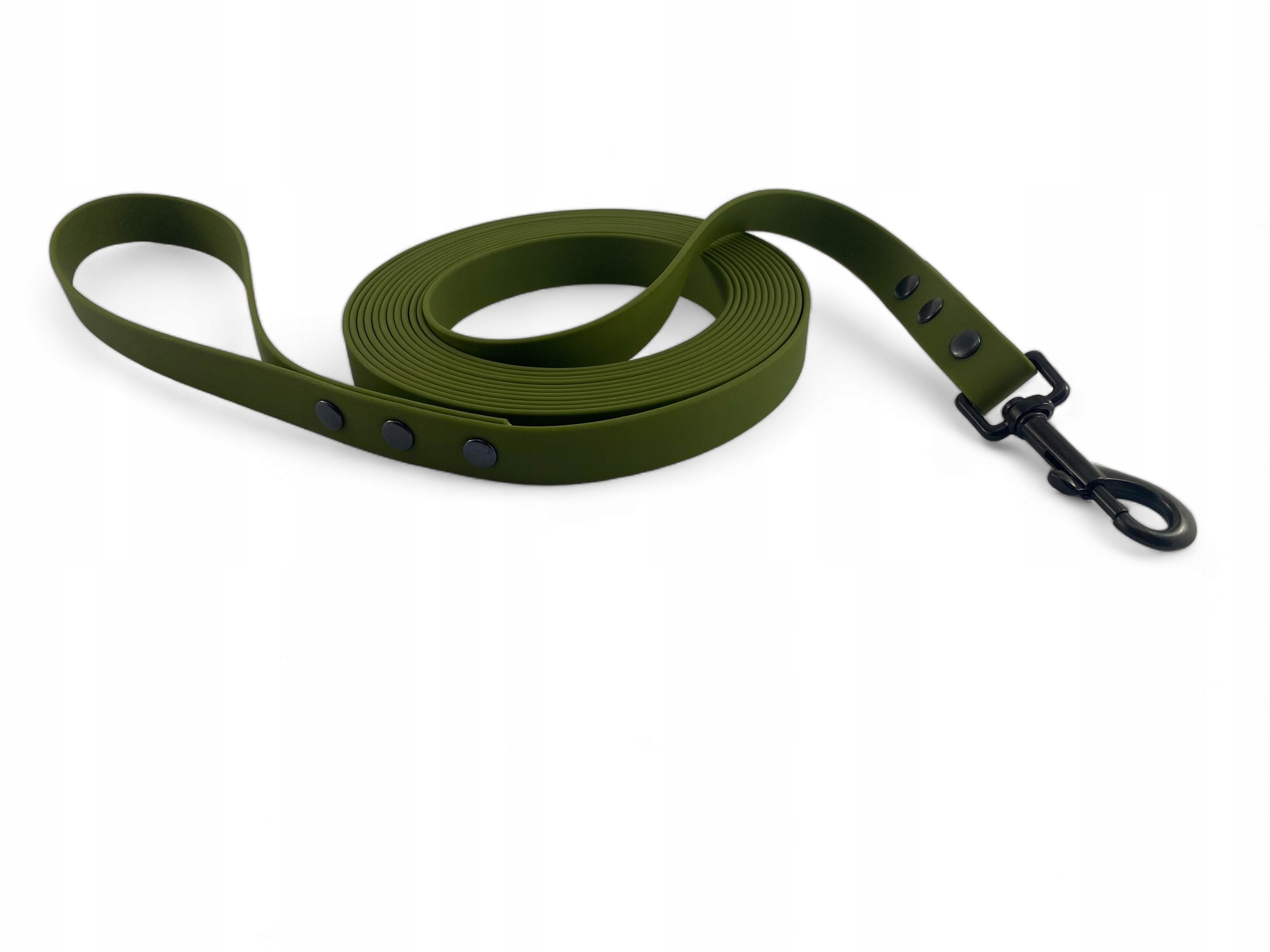 Levně Vodítko voděodolné lanko biothane Měkké a odolné 20mm Dark#Olive 3M