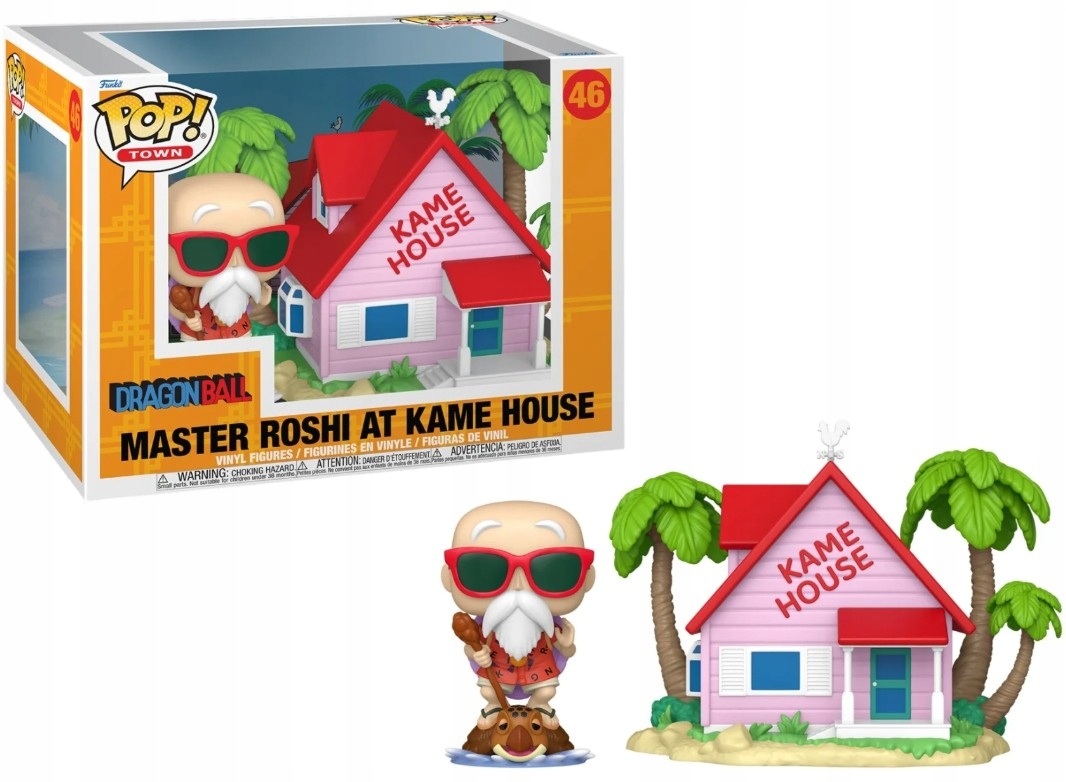 Funko Pop! Dragon Ball Town 46 Akční figurka Kame House s mistrem Roshim