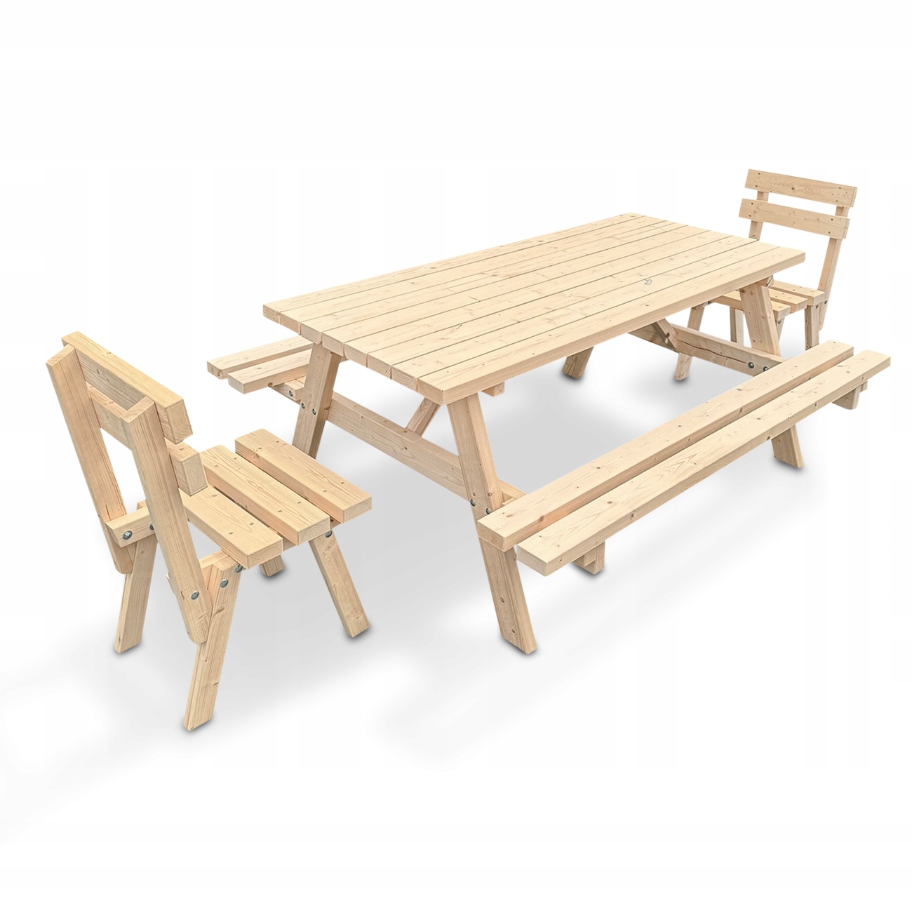 Zestaw mebli ogrodowych drewno MT bezbarwny 1 el. • Cena, Opinie - Allegro