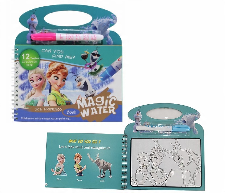 

Magic Water Kolorowanka Wodna Kraina Lodu Elsa